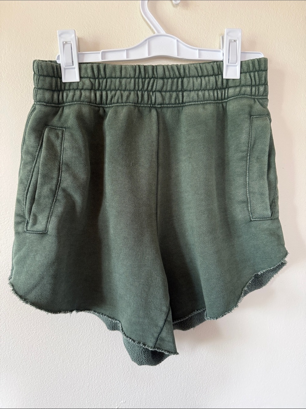 Aerie Elastic Waist Casual Shorts - Green